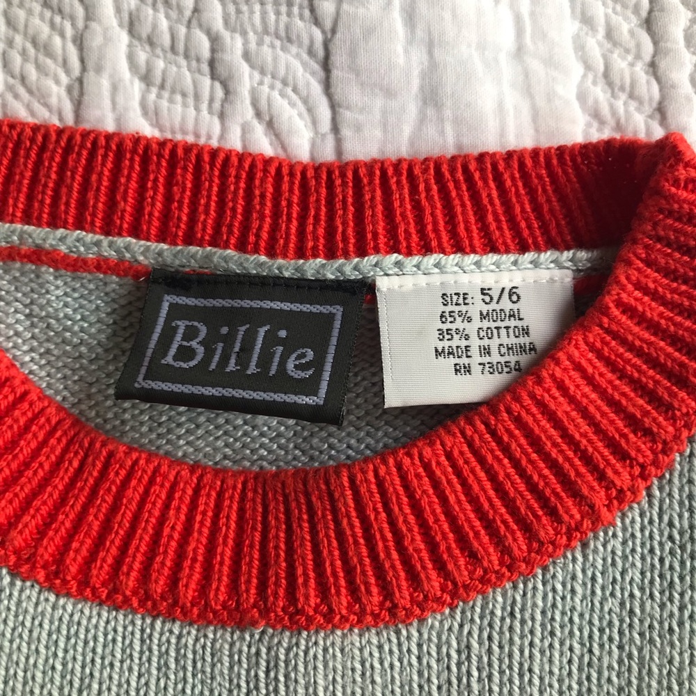 Billie Pullover Sweater Child 5/6 Modal/Cotton - Picture 3 of 6